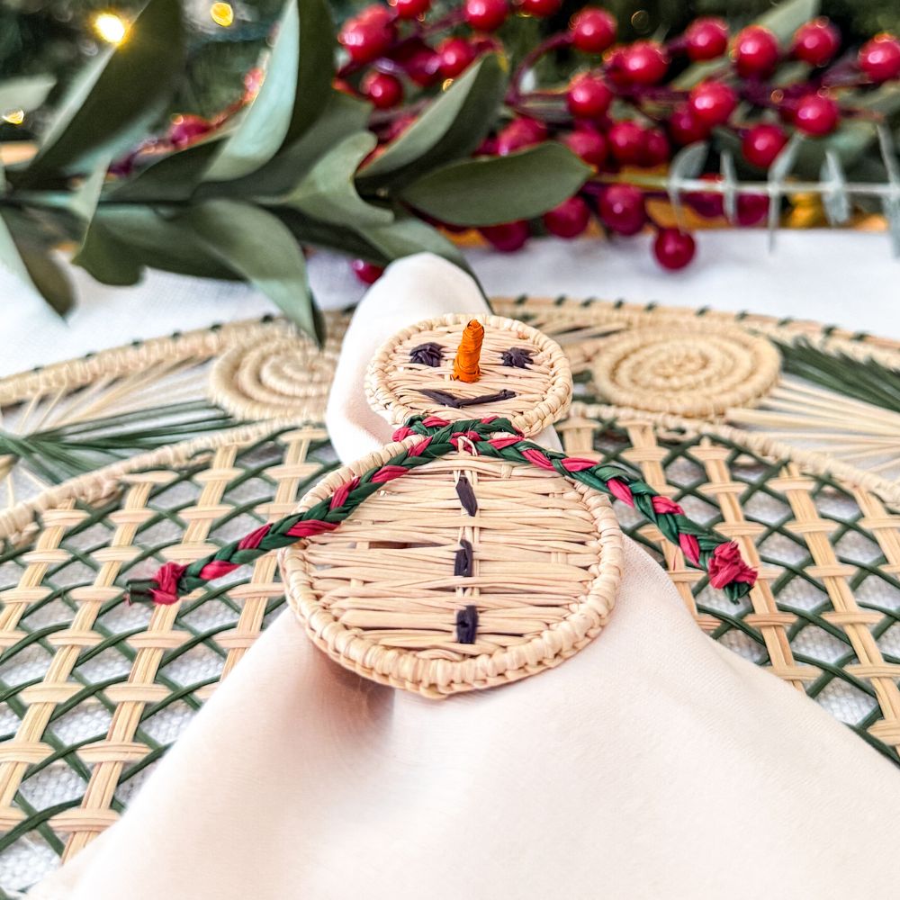 Snowman Napkin Ring for Holiday / Christmas Season