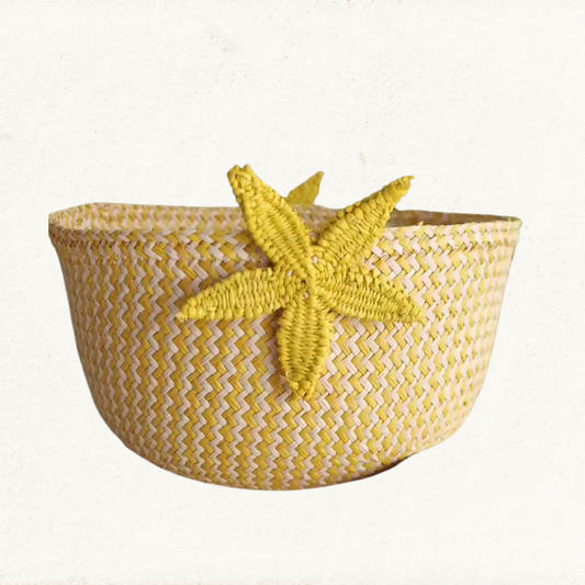 Starfish Basket - Made of iraca Palm -  Home Decor