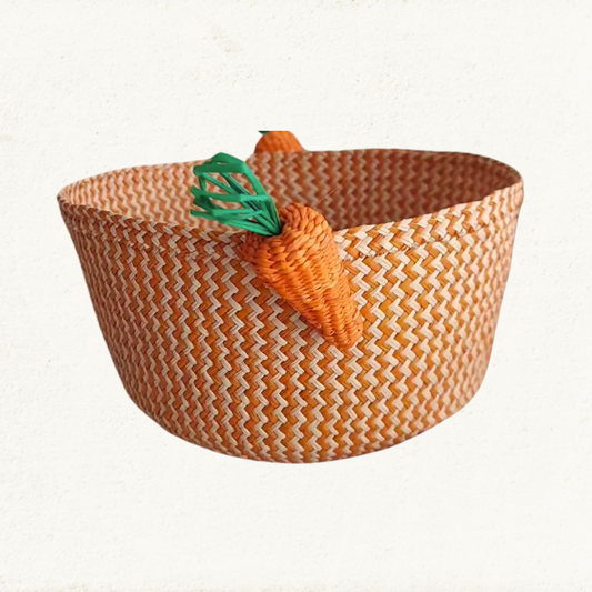 Carrot Basket - Handmade Iraca Palm - Home Deco