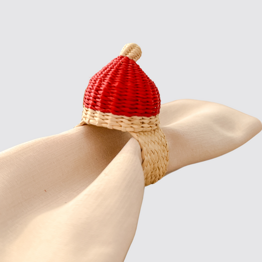 Santa Hat Napkin Ring for Holiday / Christmas Season