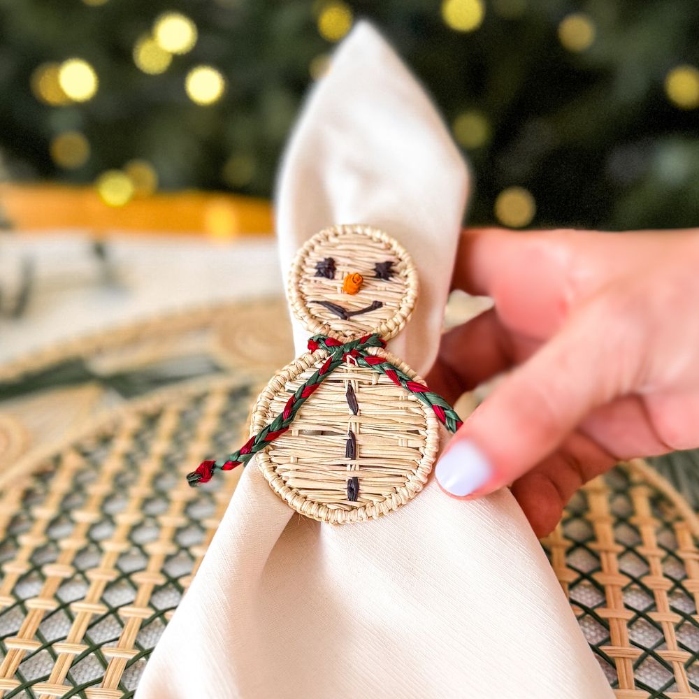 Snowman Napkin Ring for Holiday / Christmas Season